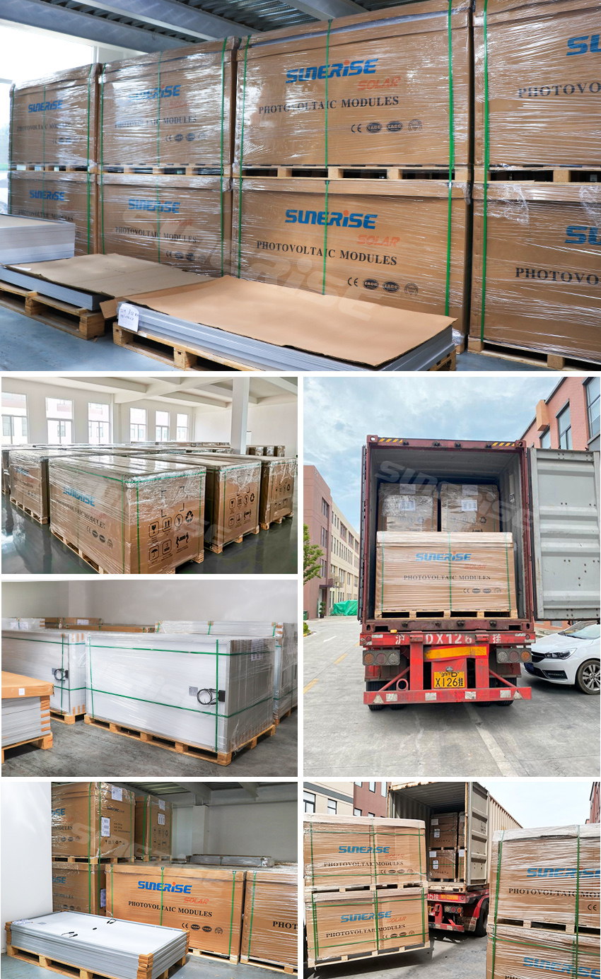 Sunerise PV panels package and delivery