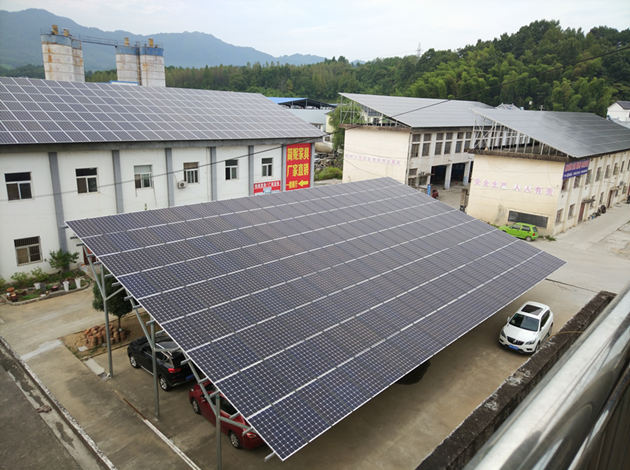 Huangshan Dingli-386KW Solar Carport Mounting System